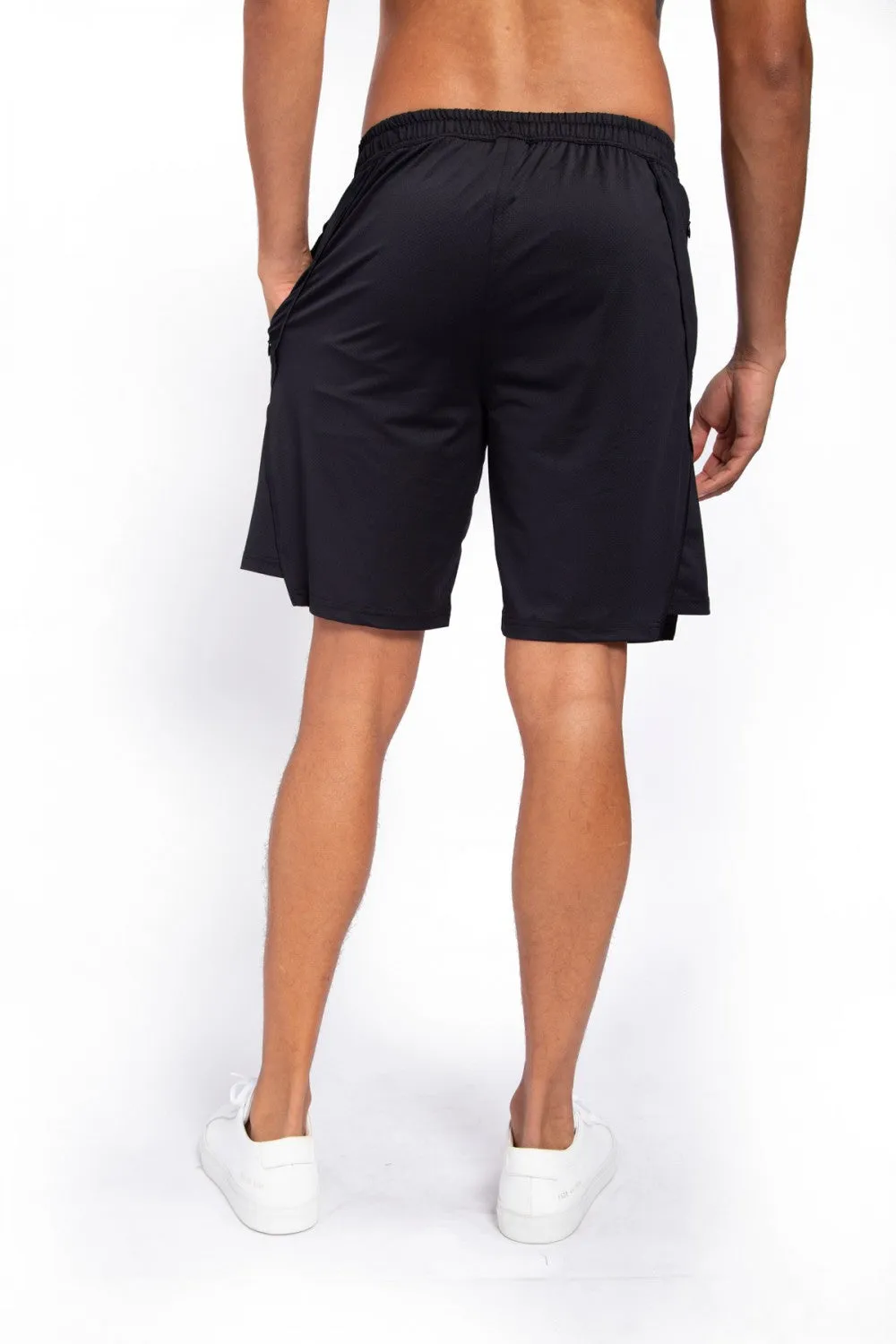 Spliced Hem Active Shorts