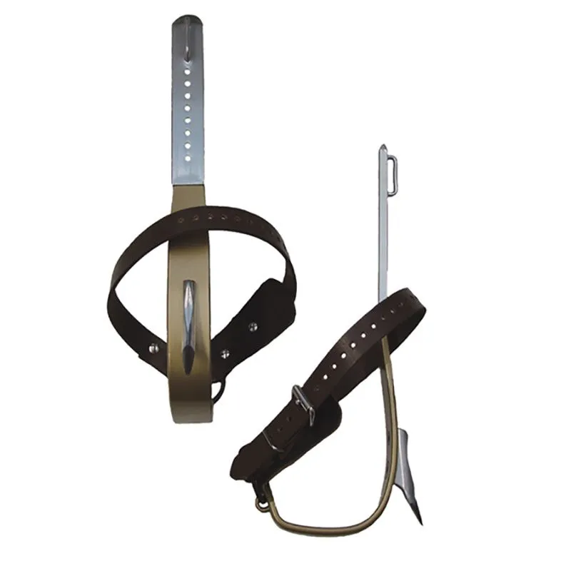 TB94089A Buckingham Titanium Pole Climbers with Bottom Straps