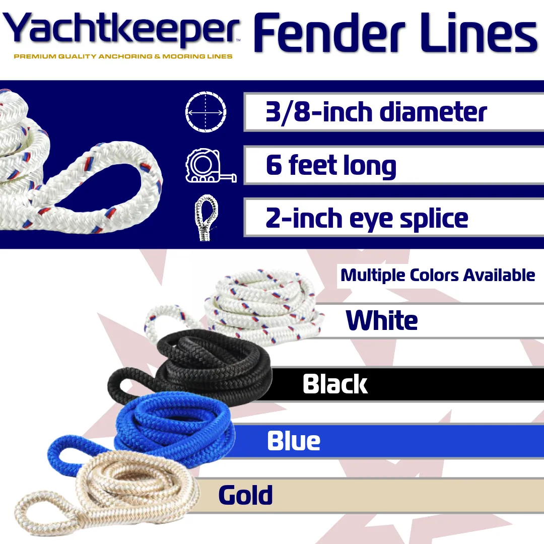 Yachtkeeper Dock Fender Line Rope